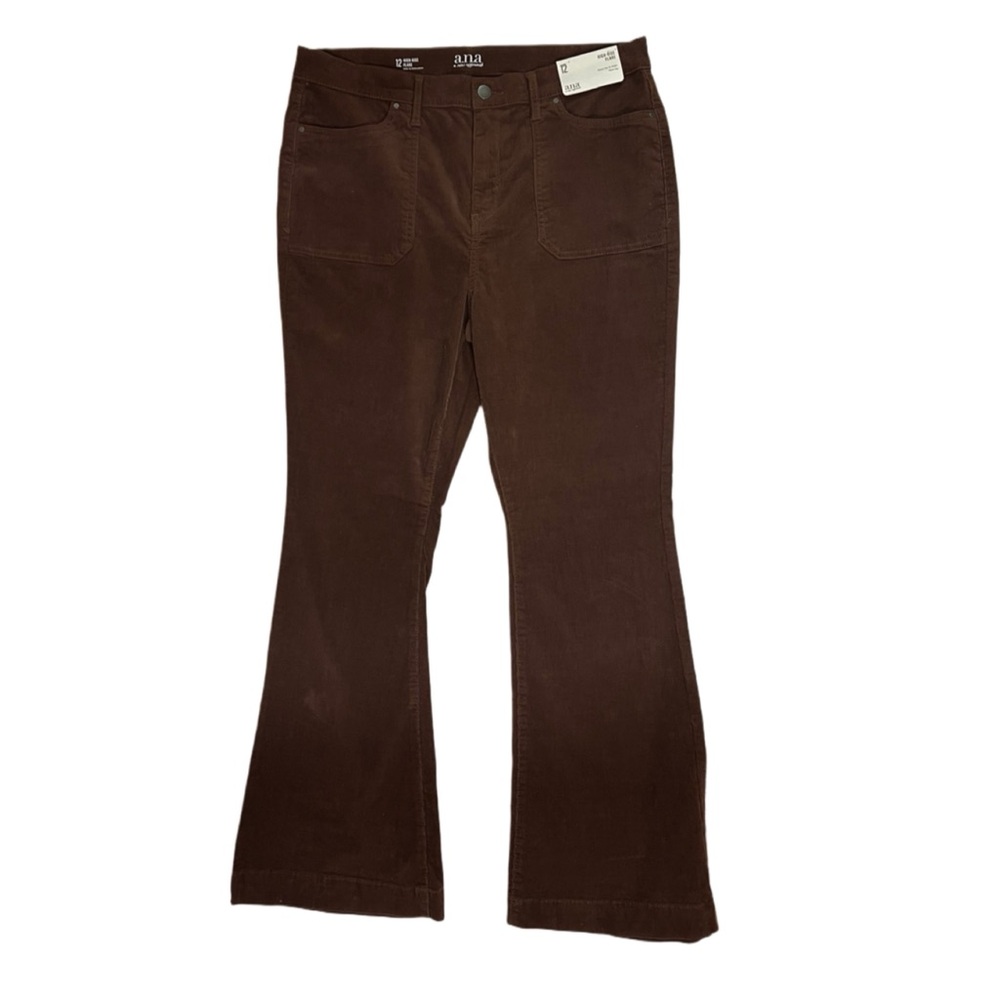 A.N.A Brown Corduroy Flare Jeans - Size 12